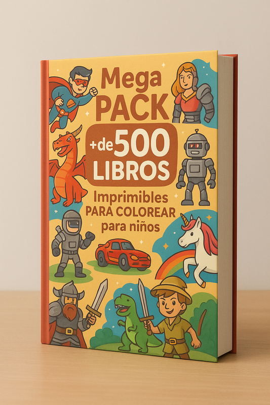 Mega PACK +de 500 LIBROS PARA COLOREAR + 5 Bonus de Regalo- TAN SOLO $4500🔥